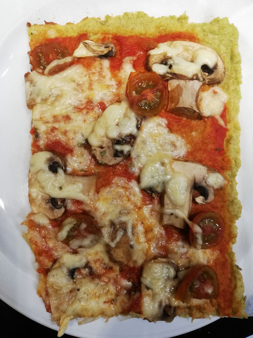 PIZZA CON BASE DE BROCOLI Paso 8