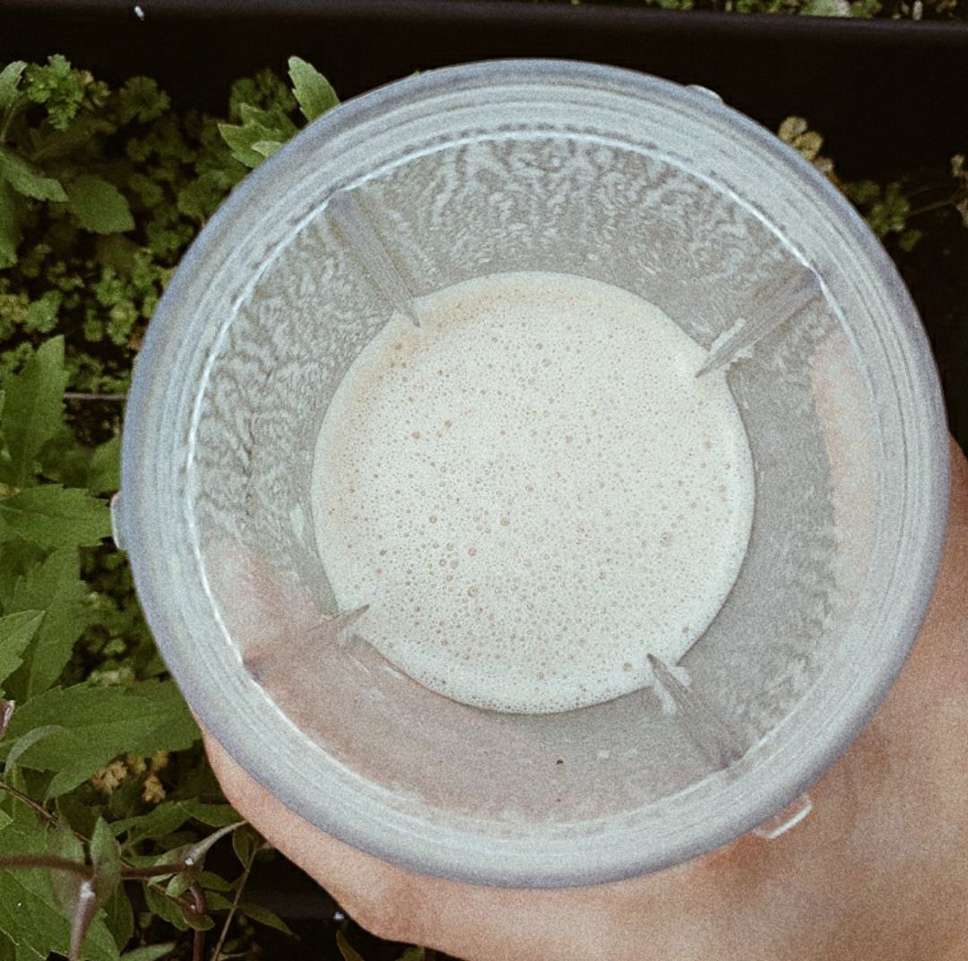 Batido de Plátano  y Crema de Cacahuete