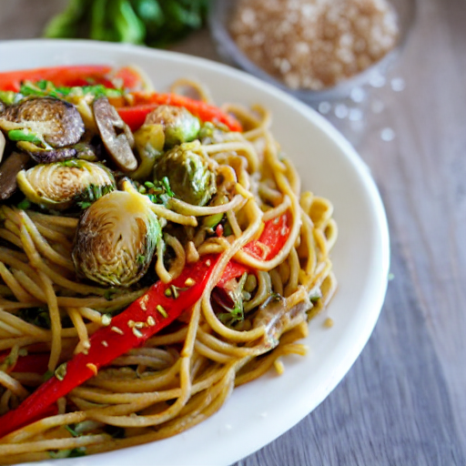 Espaguetis con verduras Espaguetis con verduras