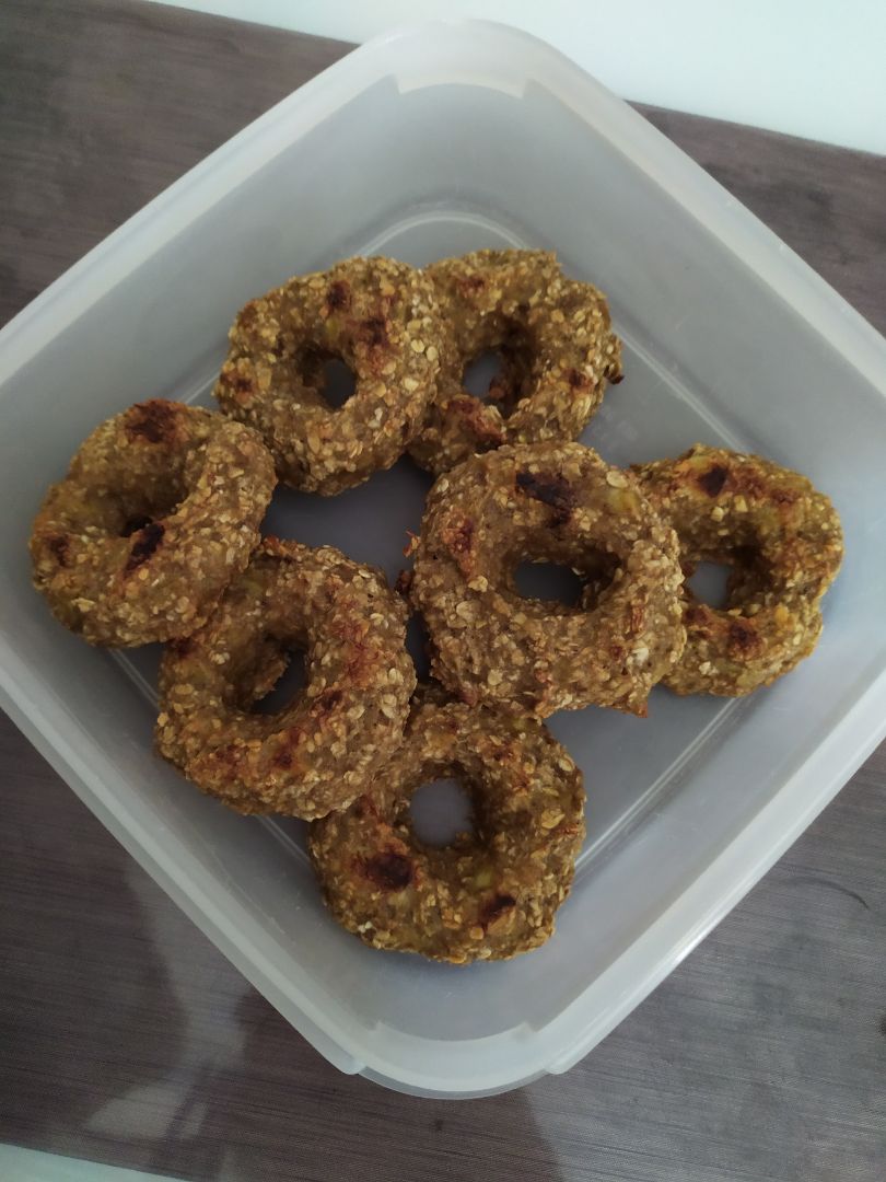 Donuts de chocolate fit sin moldes Paso 4 Donuts de chocolate fit sin moldes Paso 4