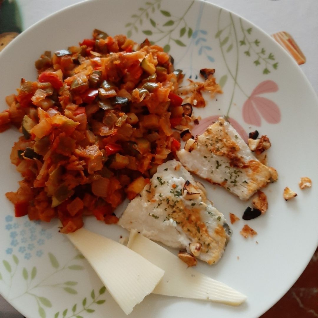 Pisto con bacalao Pisto con bacalao