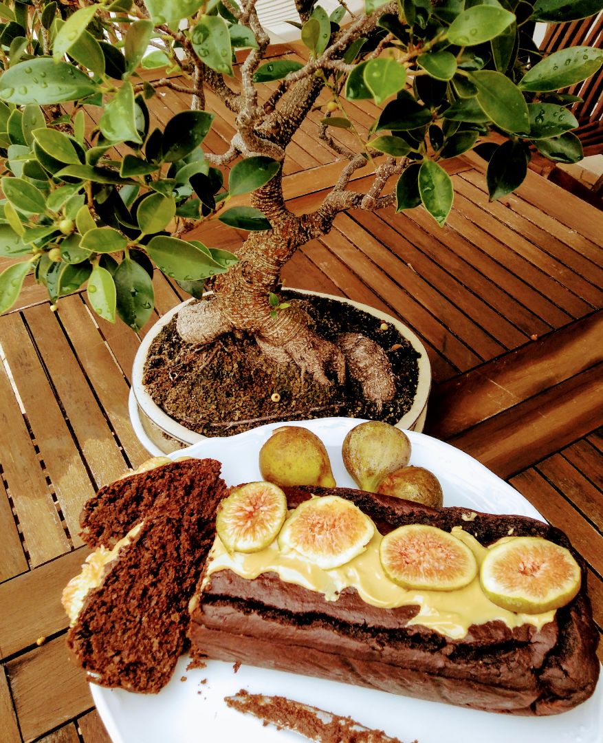 Bizcocho de higos y cacao Bizcocho de higos y cacao