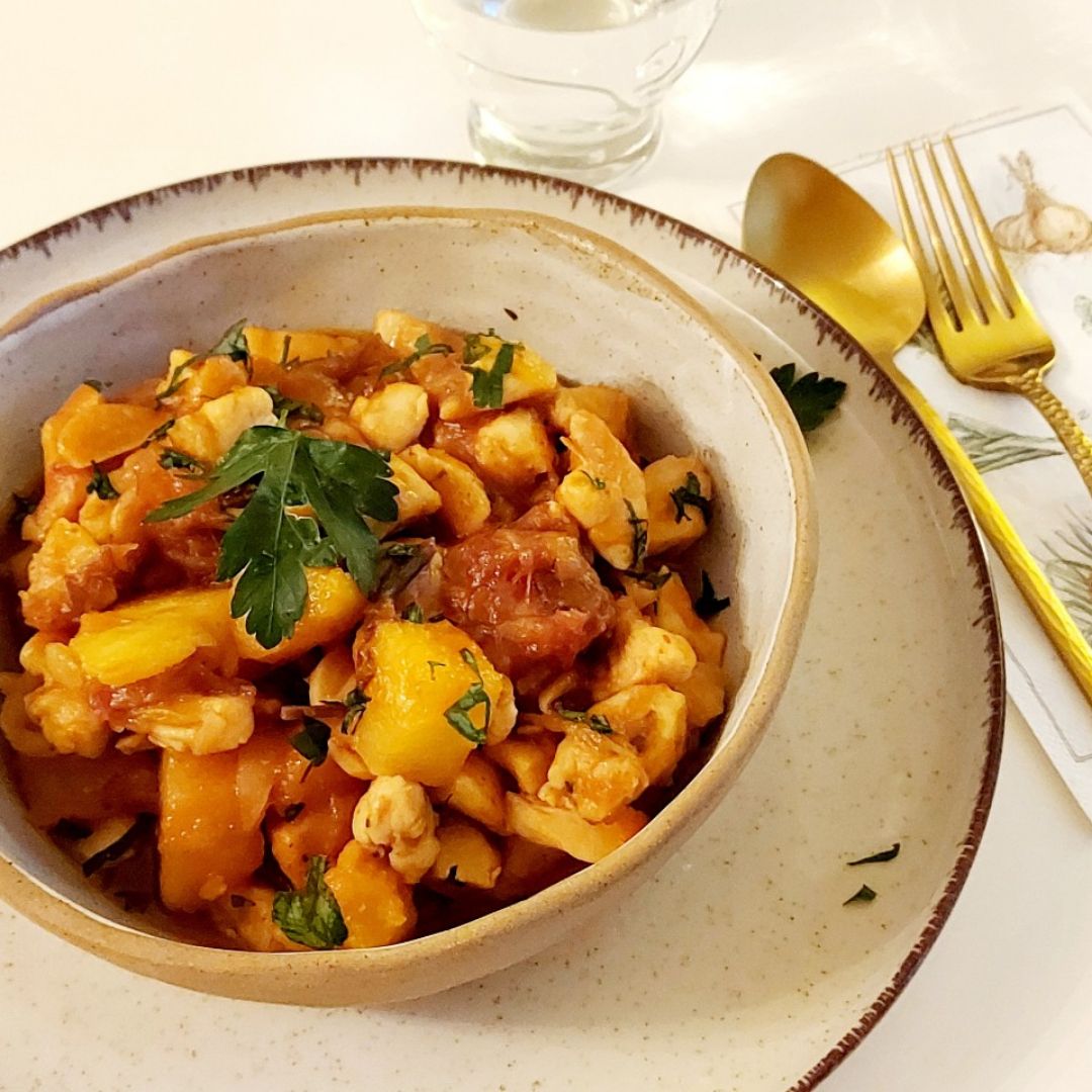Pollo agridulce a la hawaiana  Paso 5