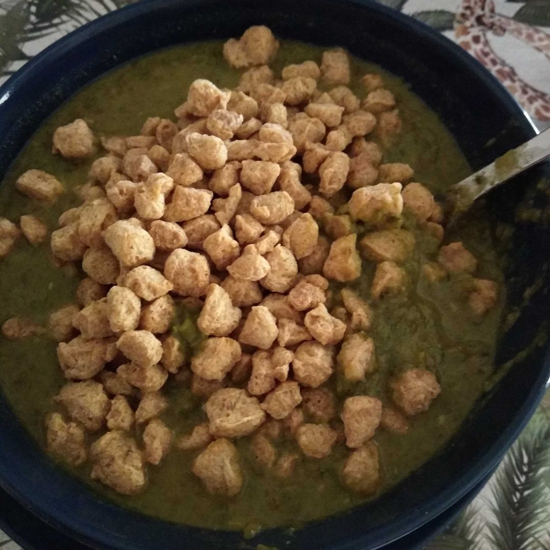 Puré de verduras con soja texturizada