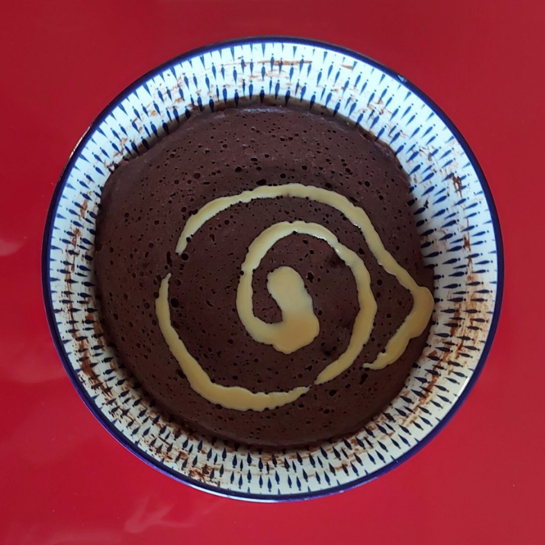 Bizcocho de cacao a la taza Bizcocho de cacao a la taza