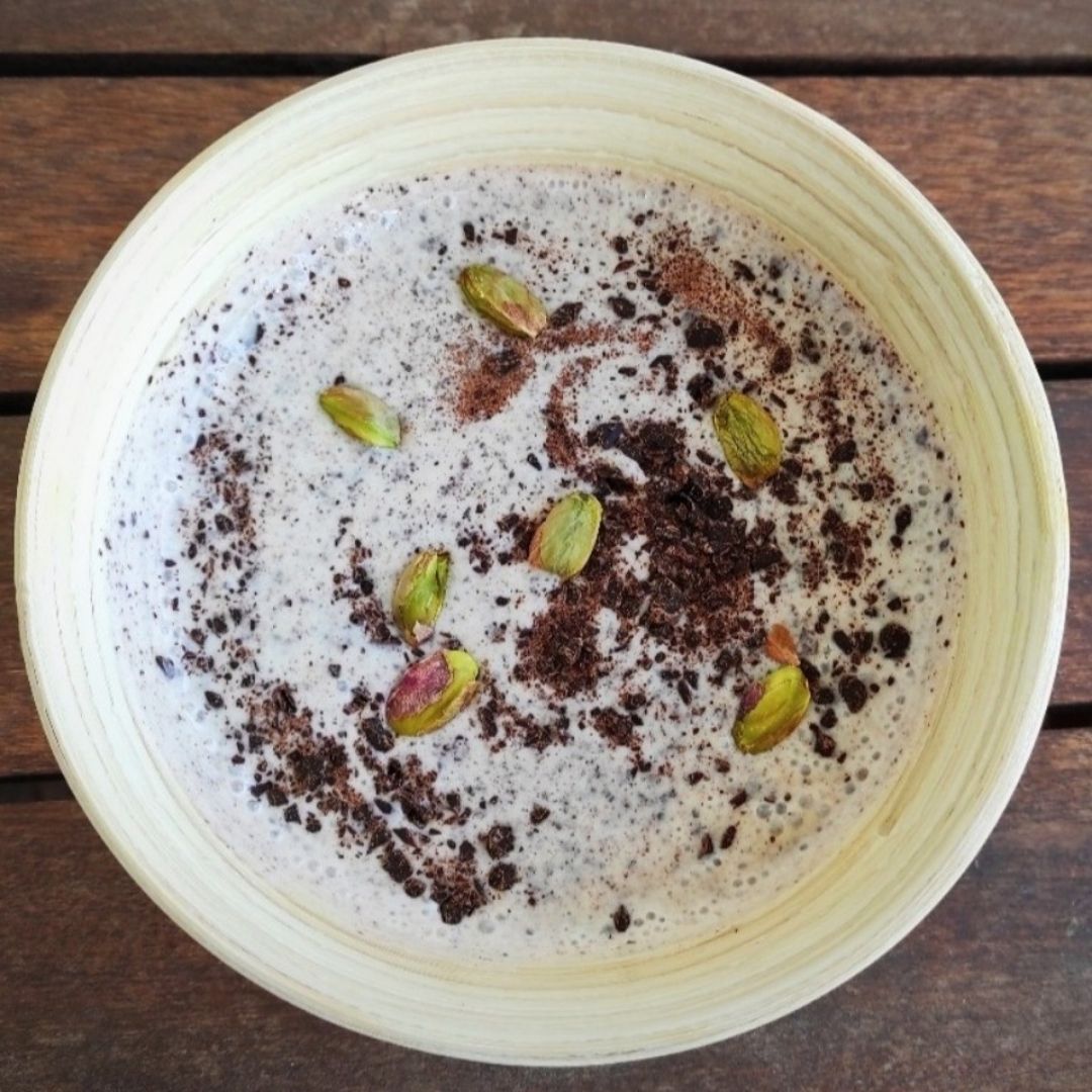 Yogur de stracciatella con pistachos 🍫 Yogur de stracciatella con pistachos 🍫