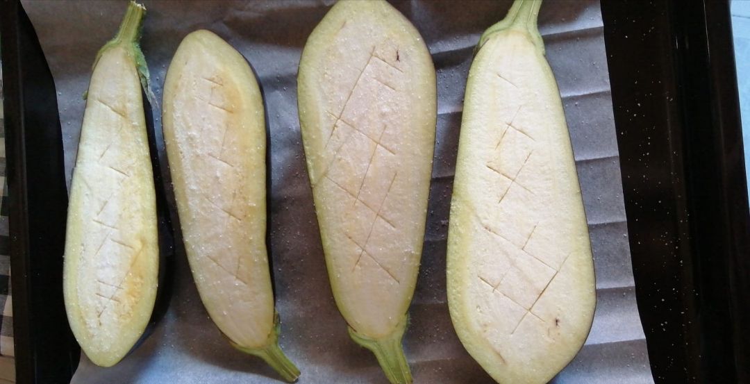 Berenjenas rellenas Paso 0 Berenjenas rellenas Paso 0