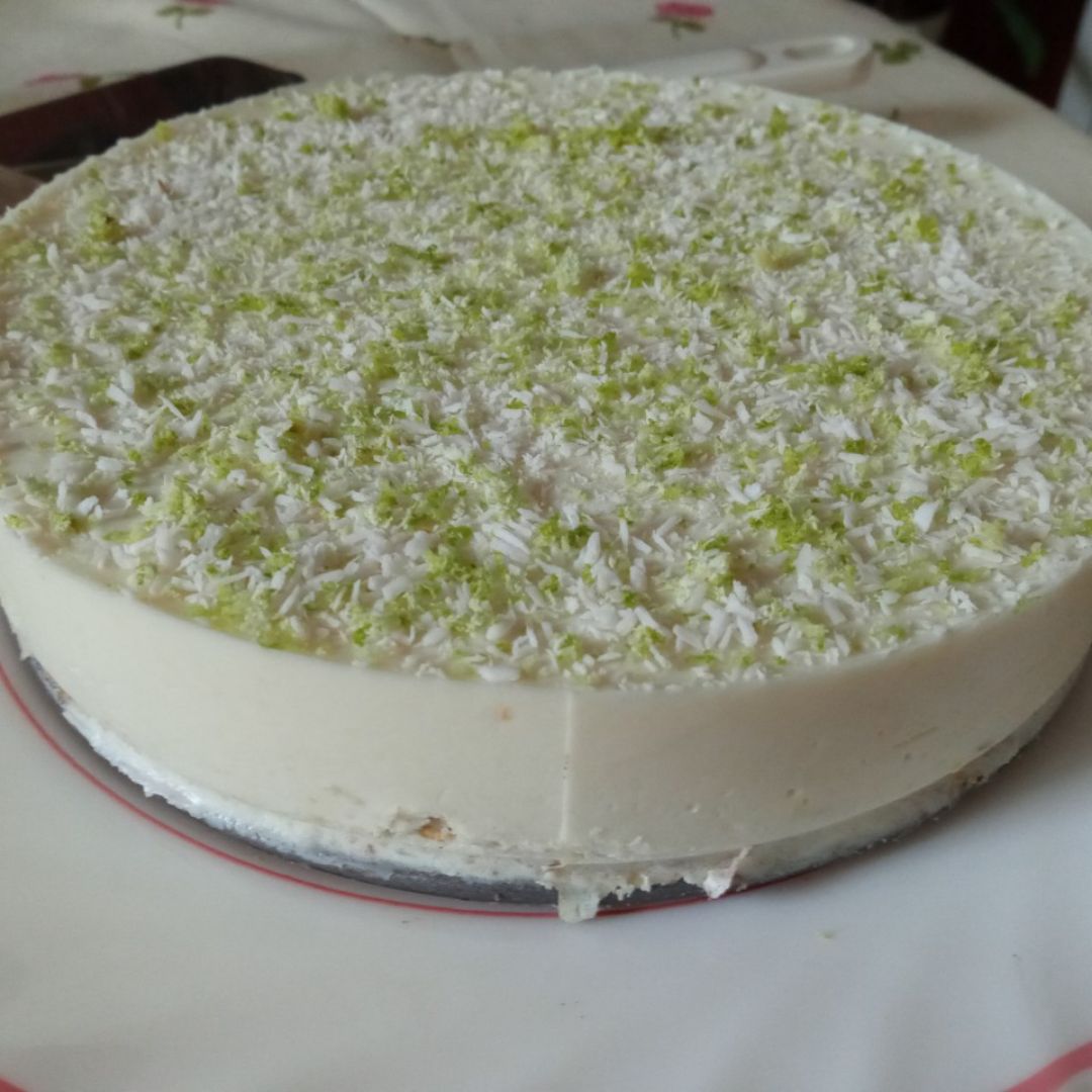 Tarta fría de lima limón Tarta fría de lima limón