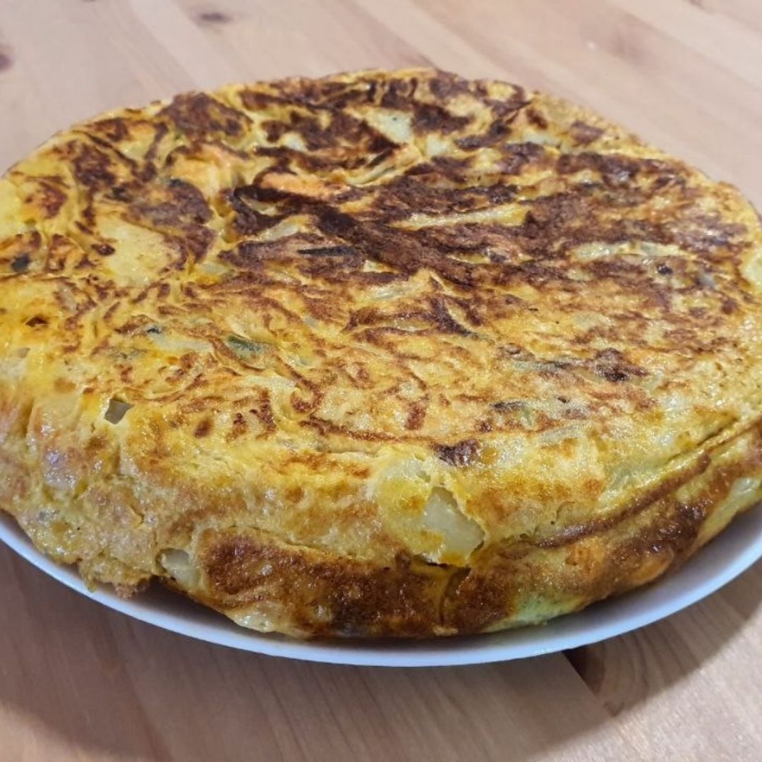 Tortilla de patata y batata Tortilla de patata y batata