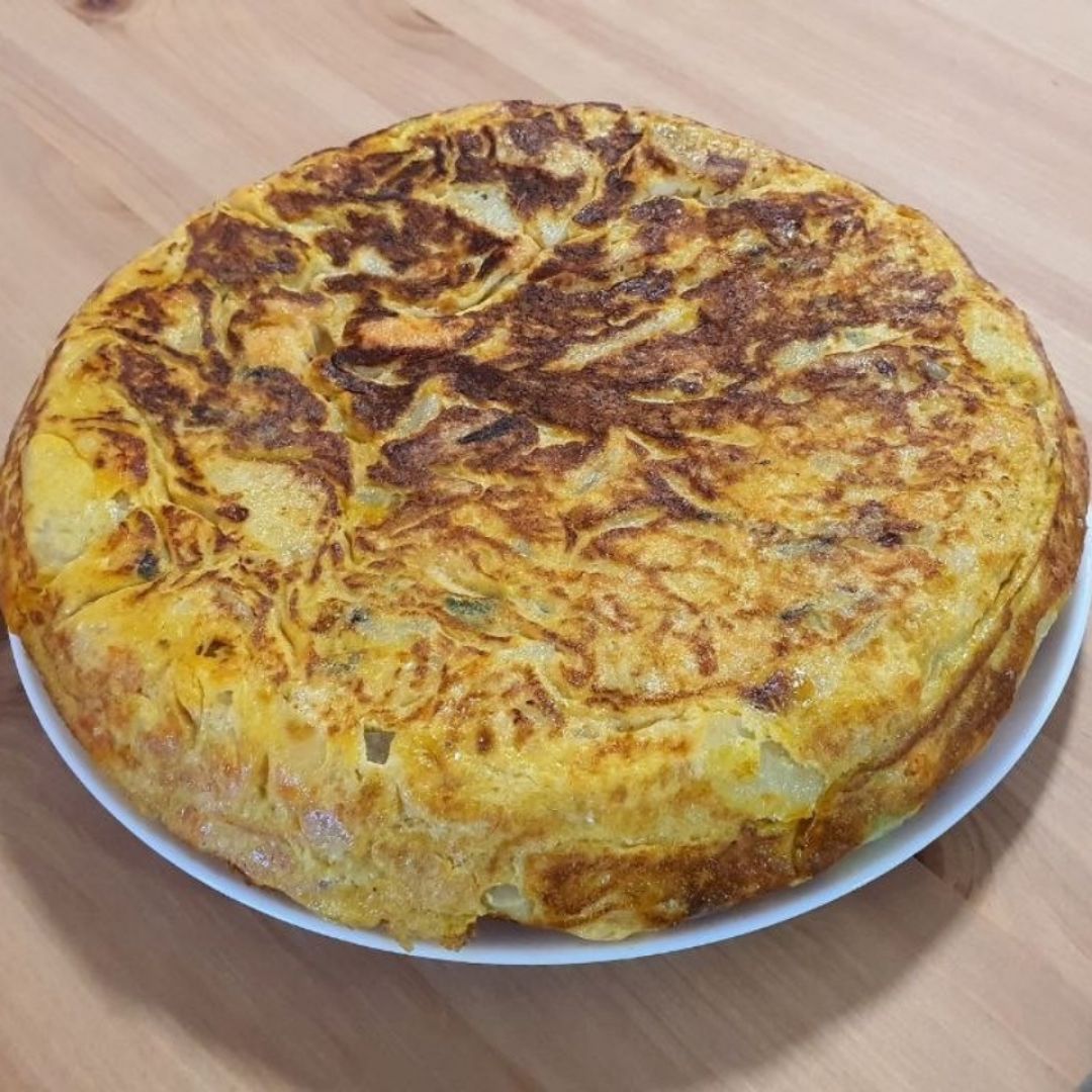 Tortilla de patata y batata Paso 7 Tortilla de patata y batata Paso 7