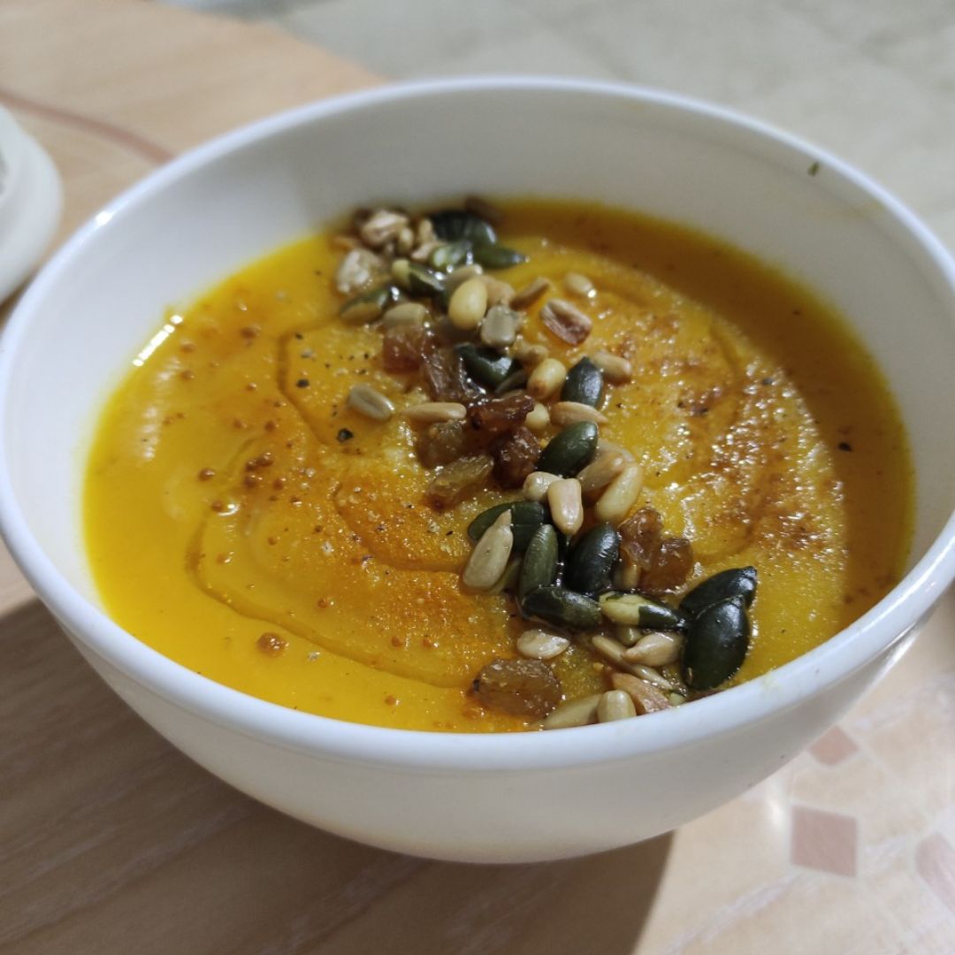 Crema de calabaza con naranja Crema de calabaza con naranja