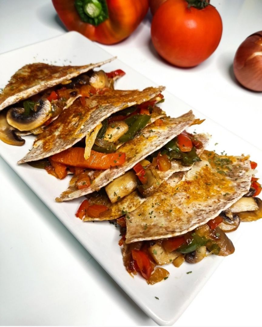 QUESADILLAS DE LA HUERTA 🌮🫑🍄