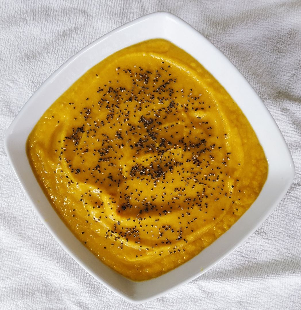 Crema de calabaza y curry