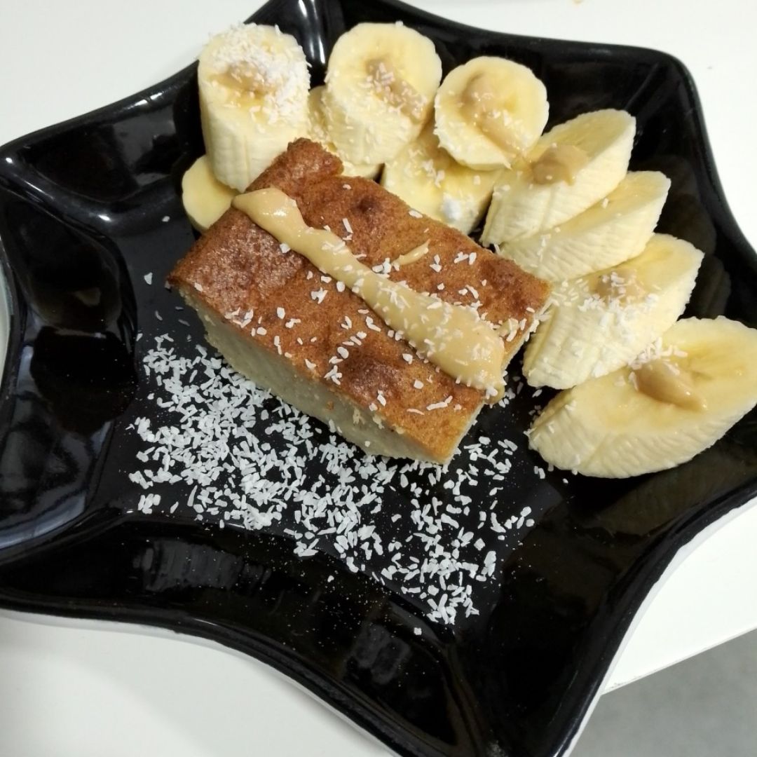 Pastel de arroz y plátano 🥧🍌 Pastel de arroz y plátano 🥧🍌