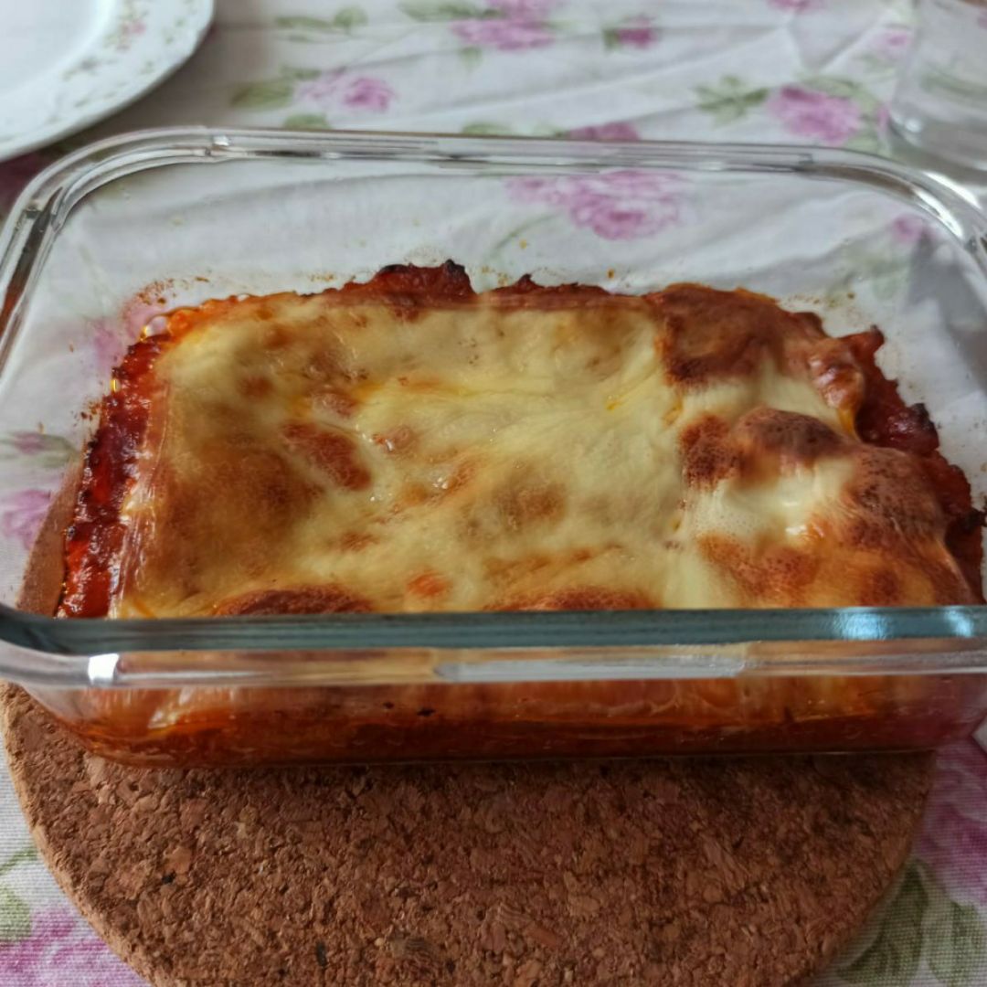 Gratinado de berenjena y calabacin Gratinado de berenjena y calabacin