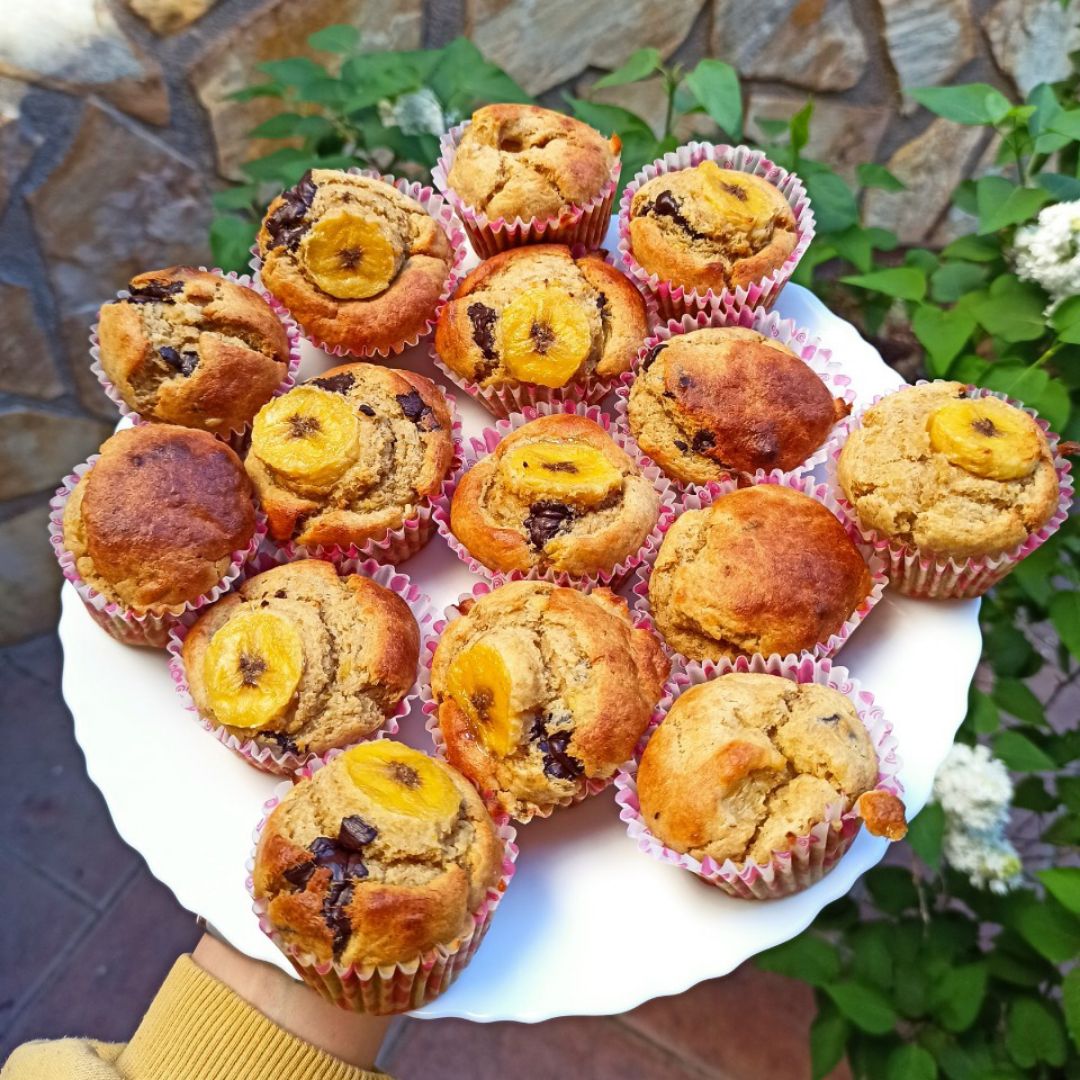 Magdalenas de plátano🍌🧁 Magdalenas de plátano🍌🧁