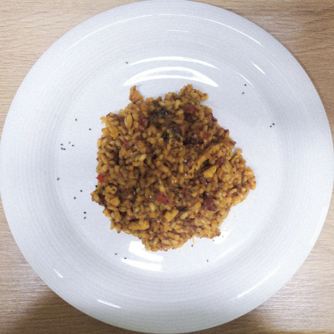 Arroz con pollo al curry 