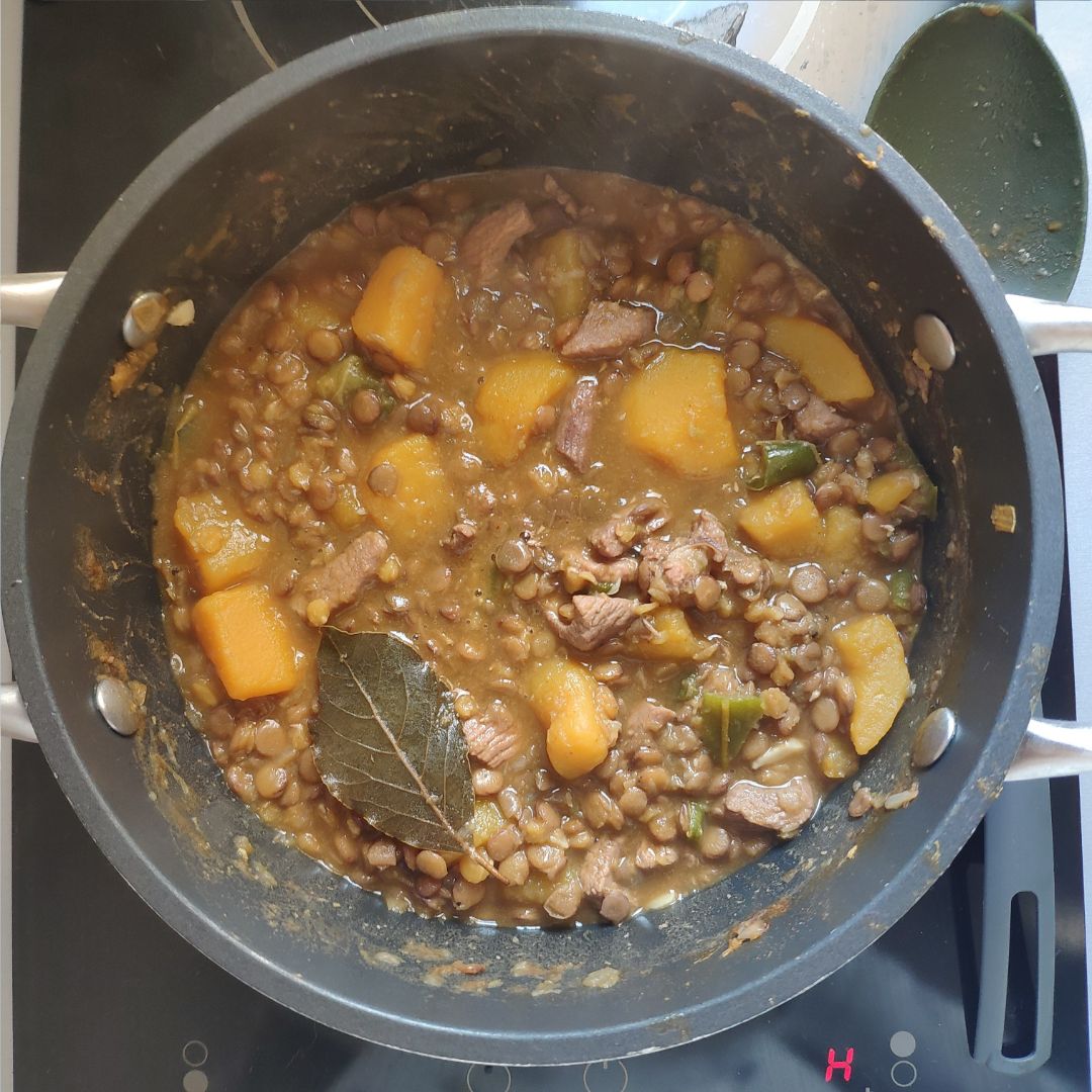 Lentejas con Calabaza 🧡 Paso 7 Lentejas con Calabaza 🧡 Paso 7