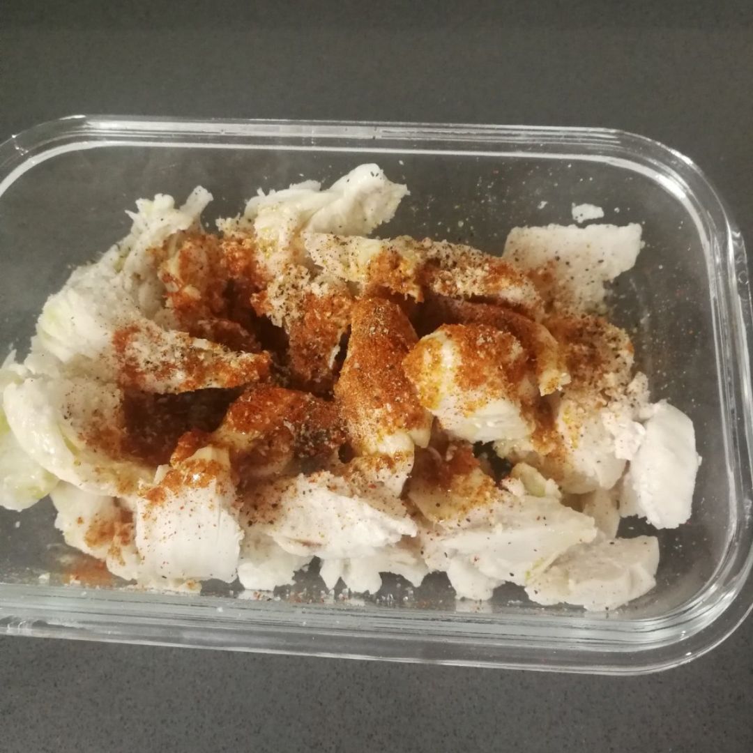 Tiras de pollo Paso 1 Tiras de pollo Paso 1