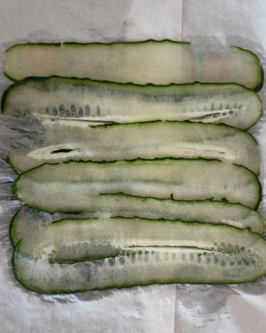 Rollitos de pepino Paso 1 Rollitos de pepino Paso 1