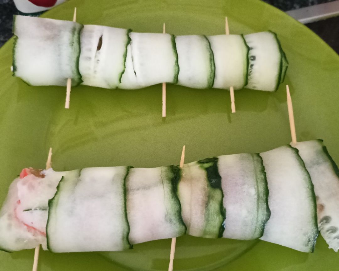 Rollitos de pepino Paso 3 Rollitos de pepino Paso 3