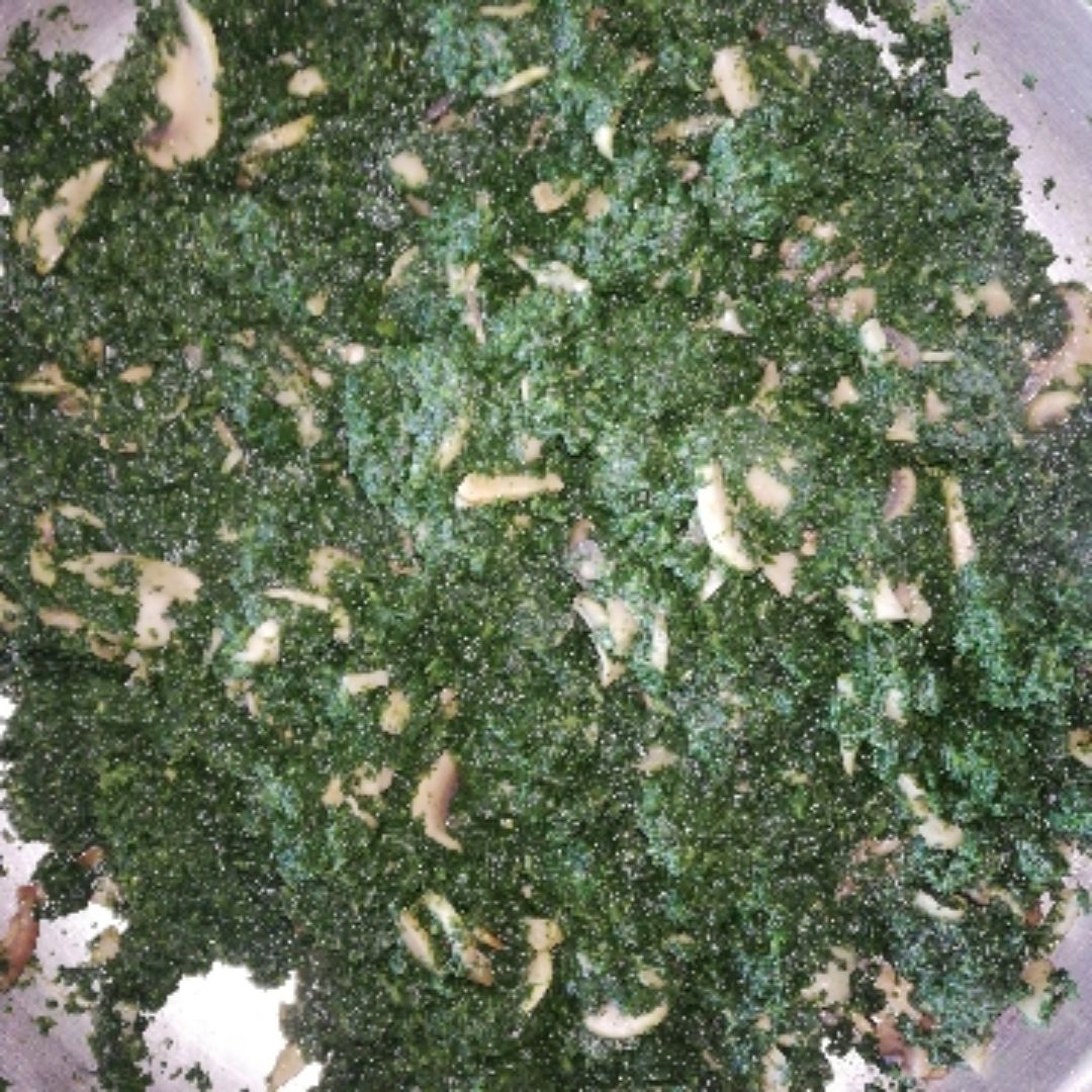 Espinacas al ajillo con champiñones Espinacas al ajillo con champiñones