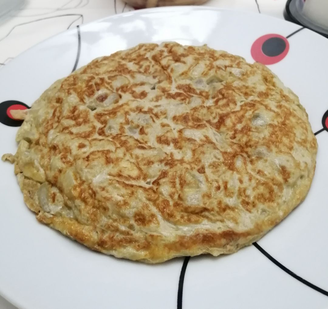 Tortilla de berenjena y cebolla Tortilla de berenjena y cebolla