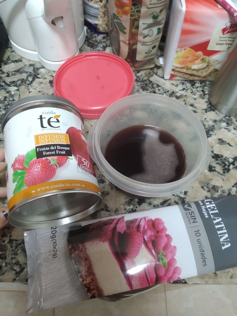 Gelatina de infusiónStep 0