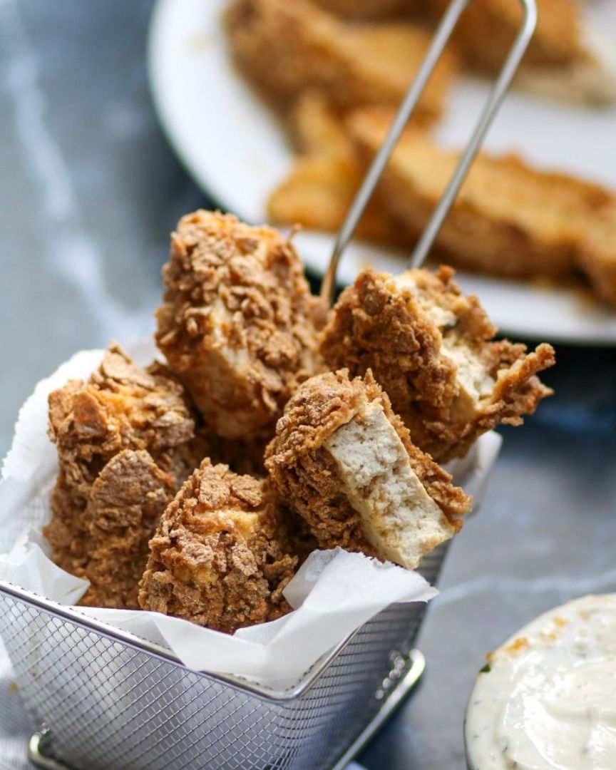 Nuggets crujientes veganos