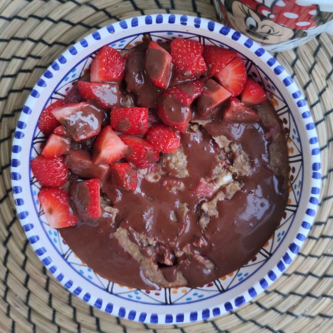 Avena horneada sabor tarta de queso y fresas Paso 4