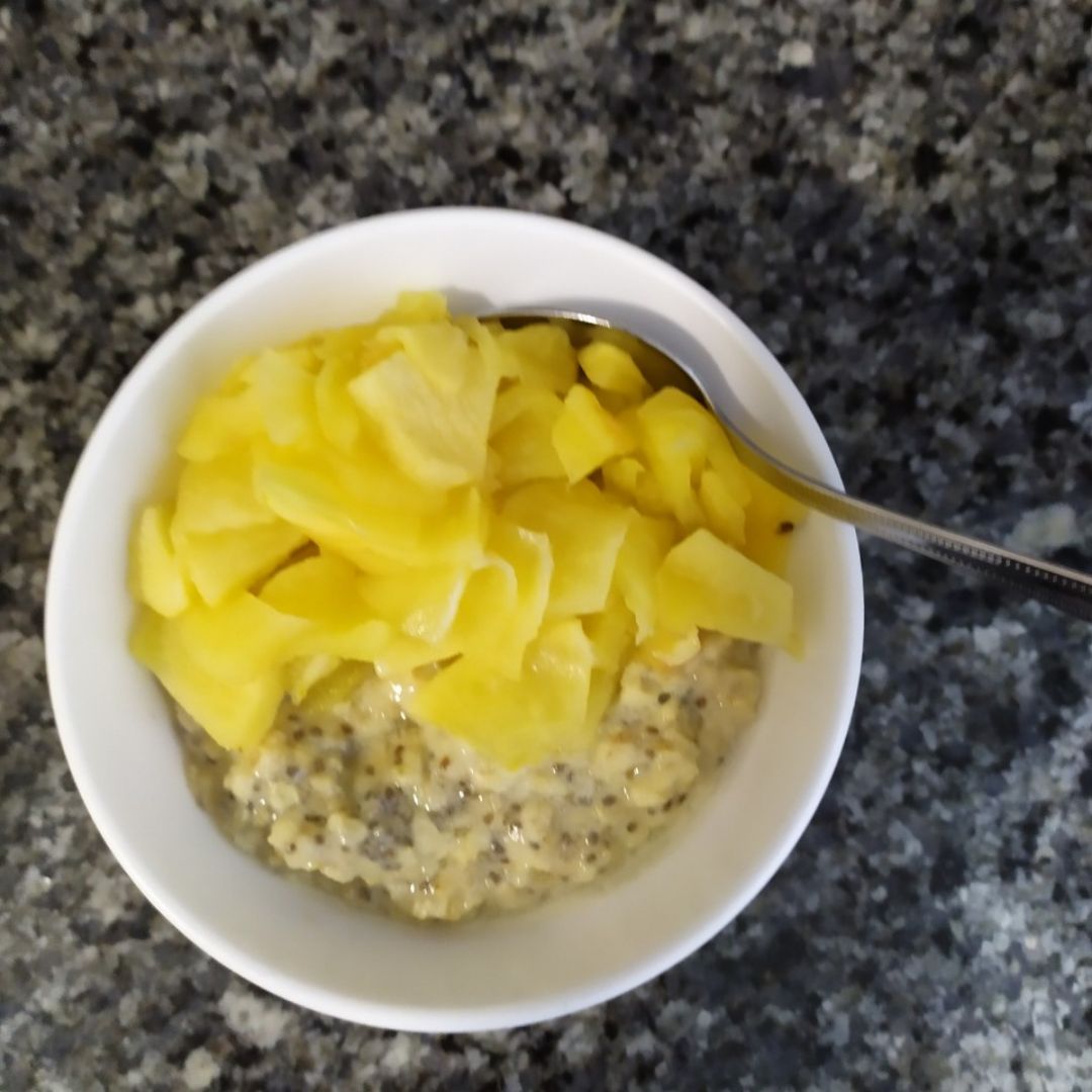 Porridge de manzana asada con chía