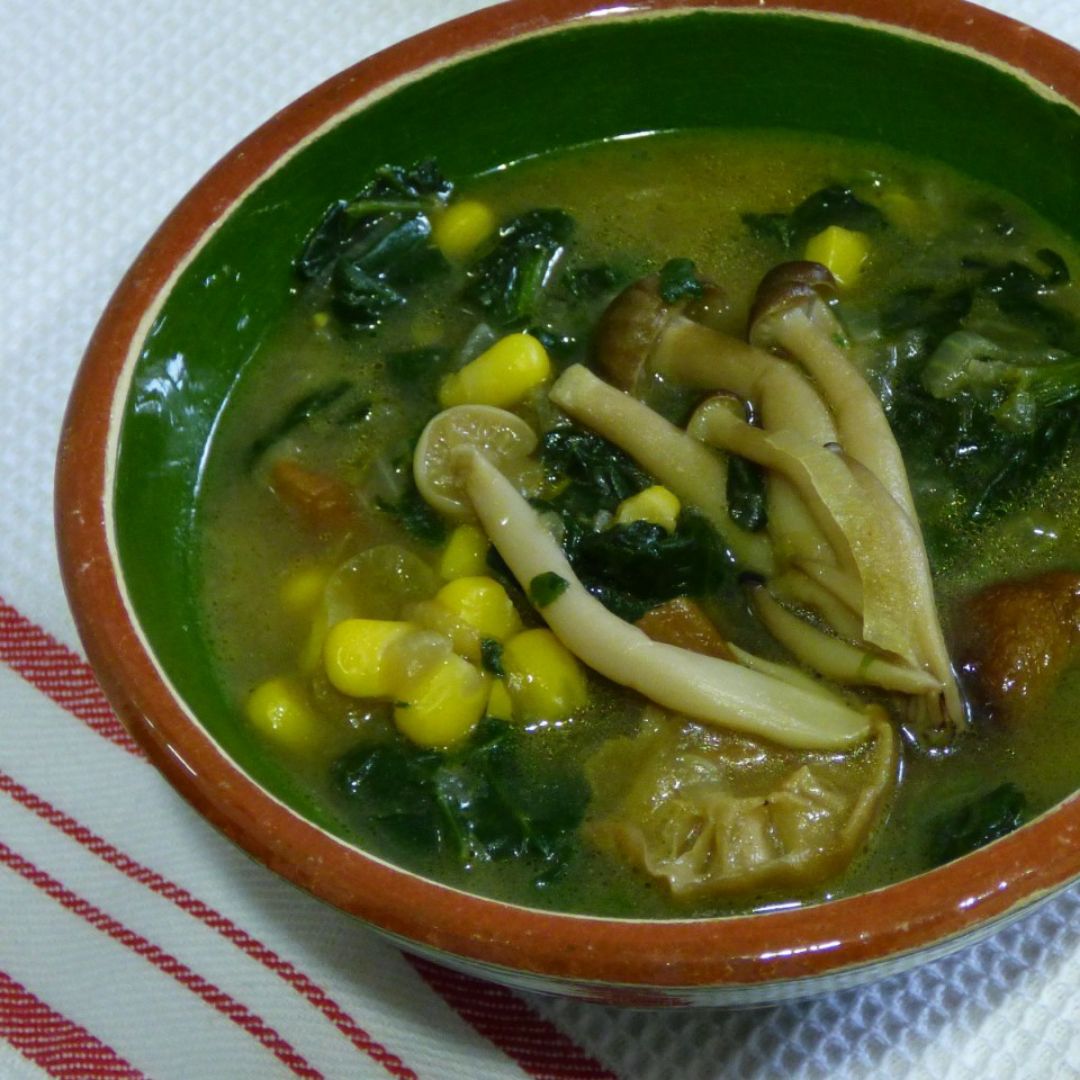 Sopa miso con setas 🍲