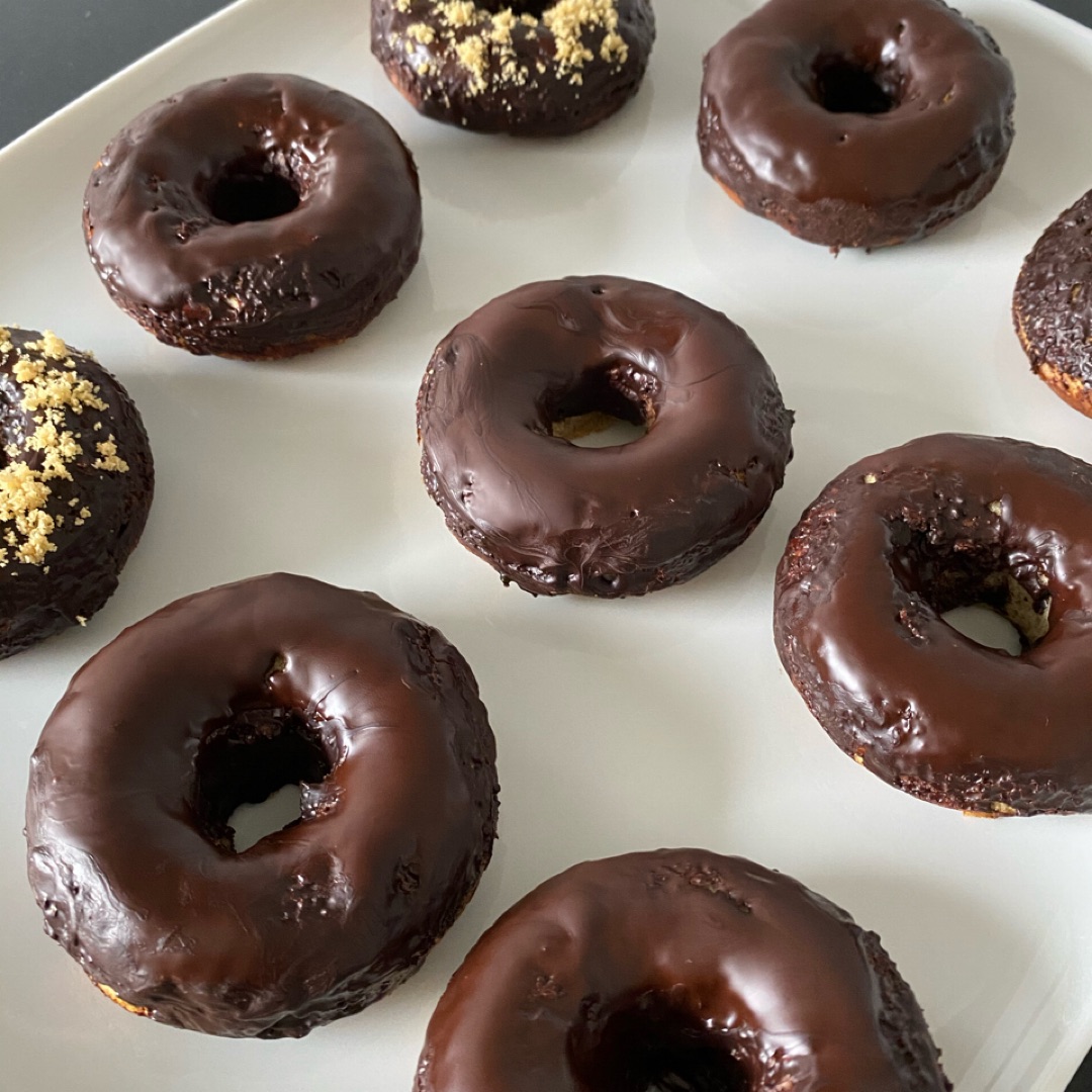 Donuts ligeros de plátano y mandarina (Blancanutri)