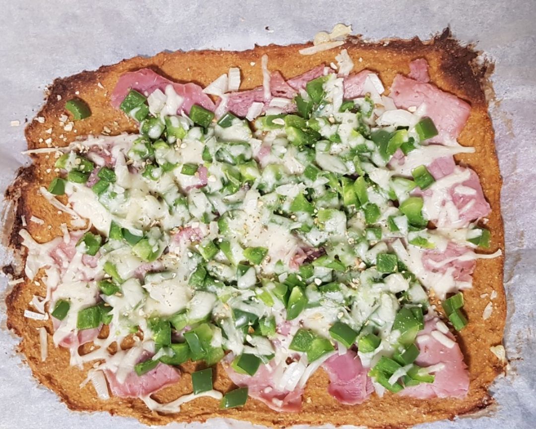 Pizza con base de calabaza Pizza con base de calabaza