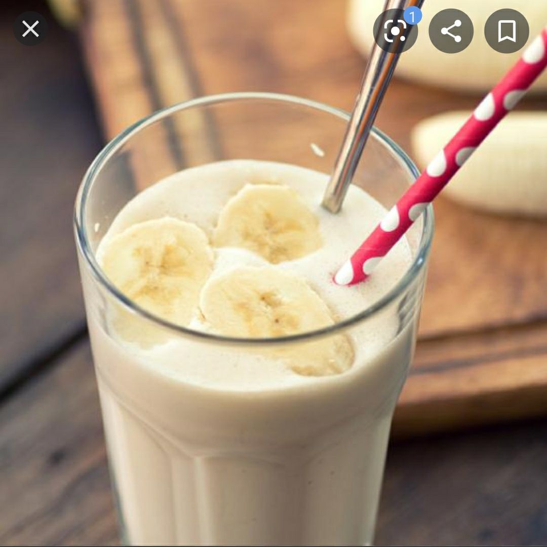 batido helado de plátano 