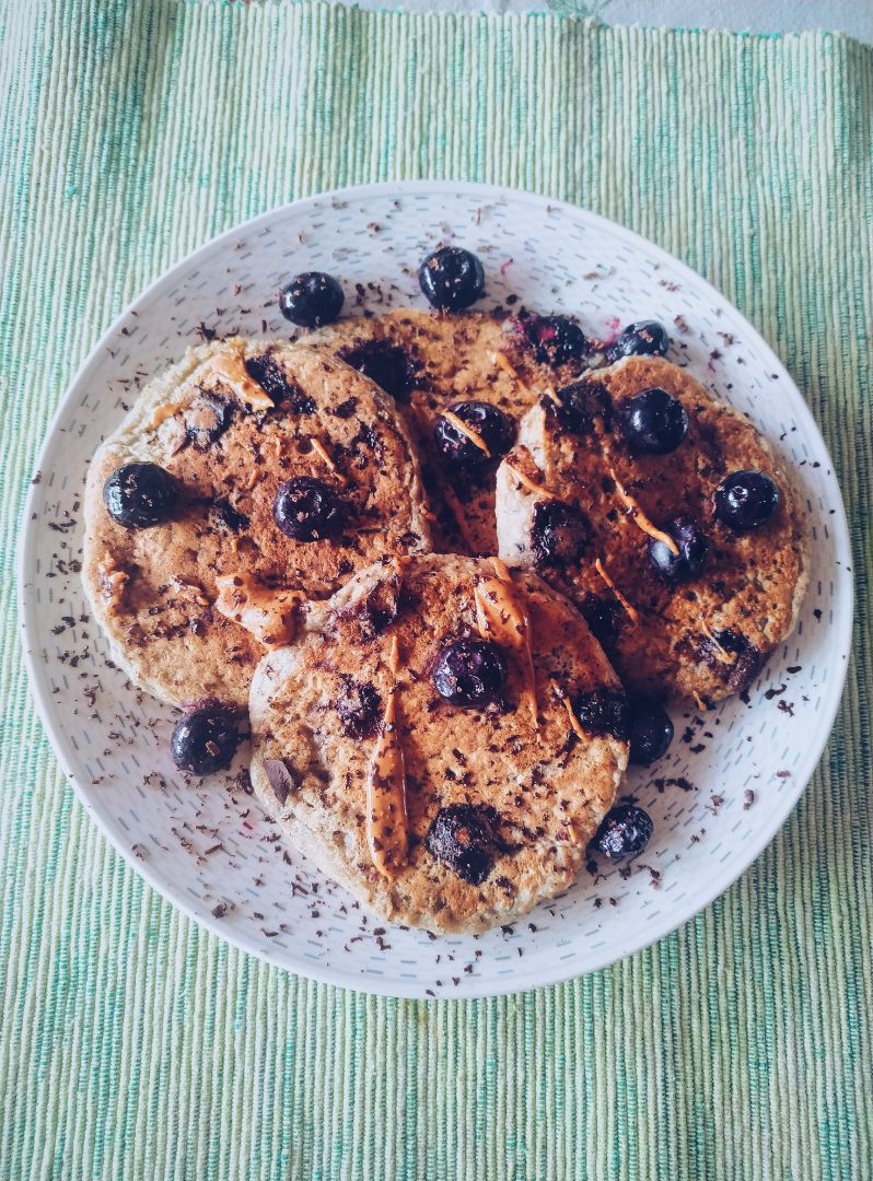 Pancakes de arándanos 💜