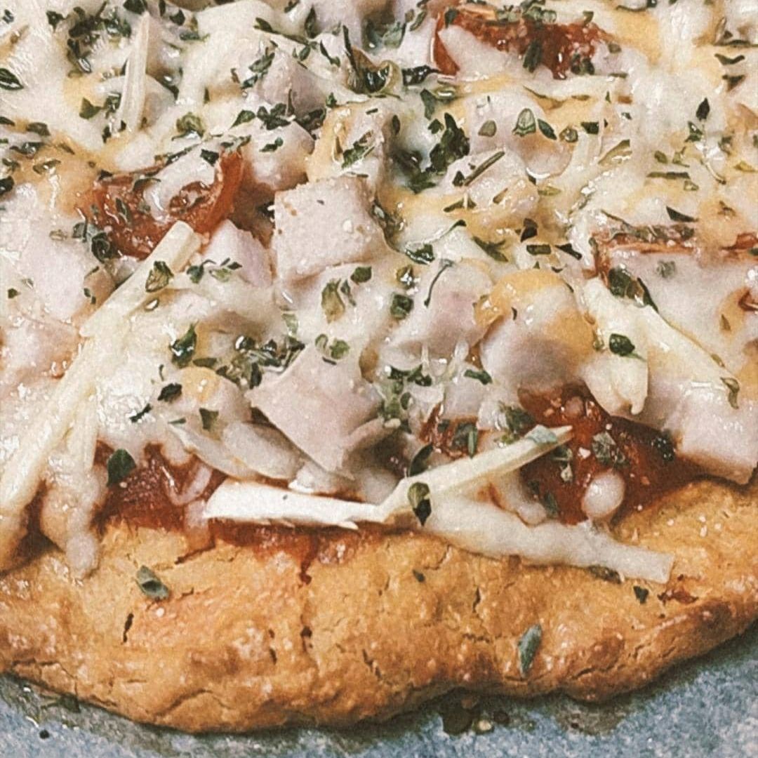 Pizza con base de zanahoria 😋🥕
