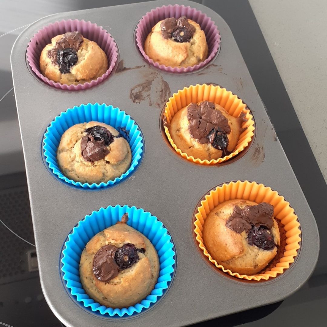 Muffins platano y manzana Muffins platano y manzana