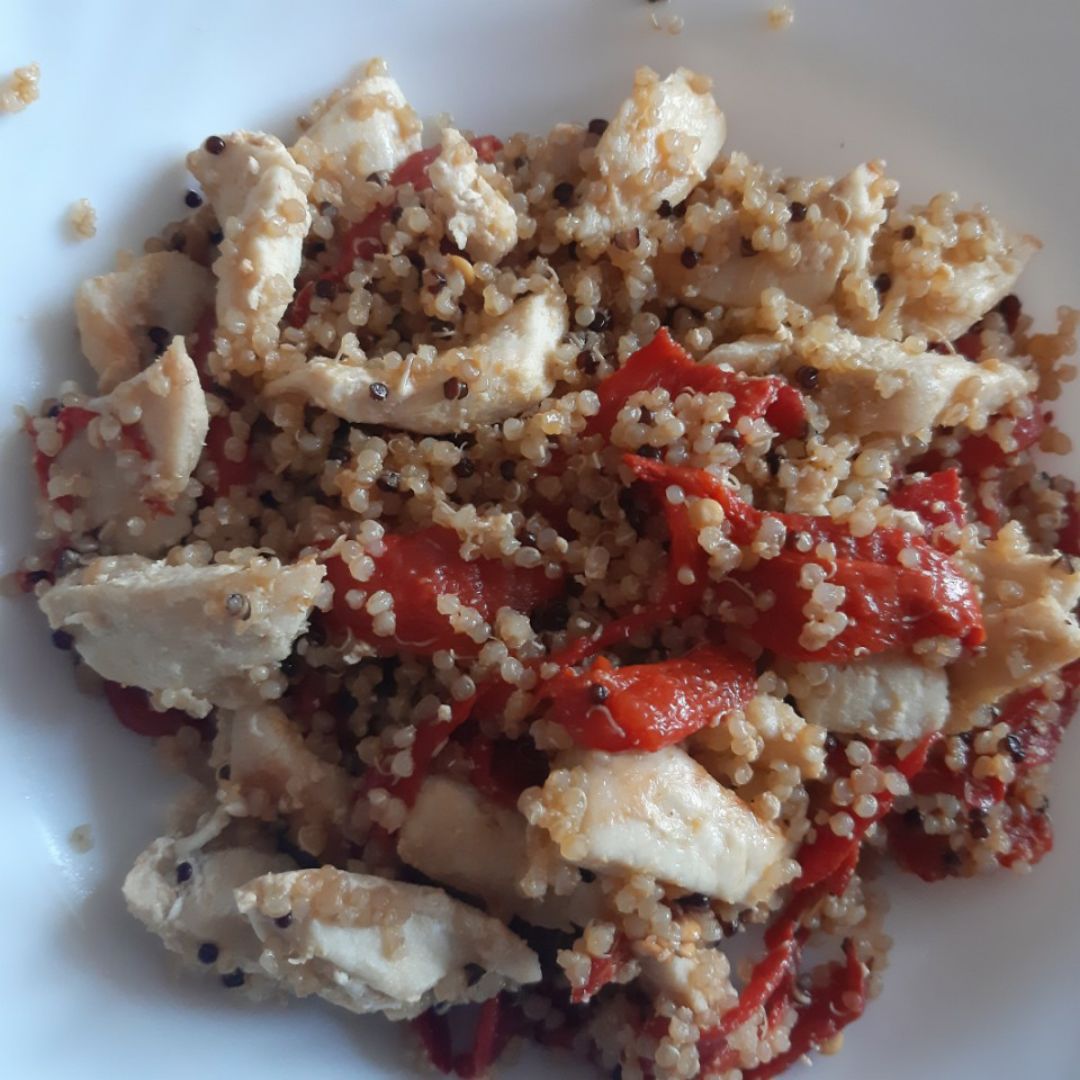 Pollo con quinoa! Rapidisimo y buenisimo Pollo con quinoa! Rapidisimo y buenisimo
