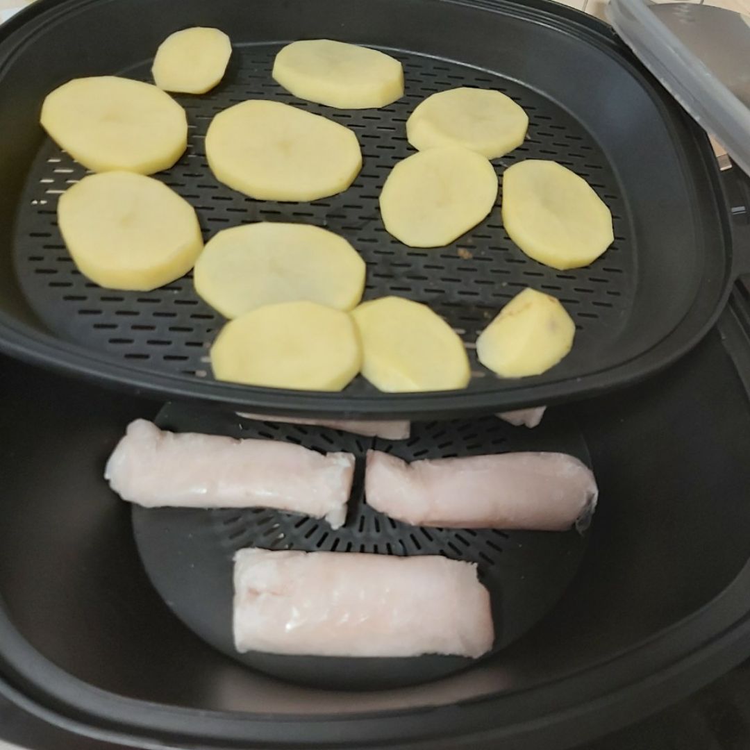 Merluza en salsa con patatas Paso 1 Merluza en salsa con patatas Paso 1