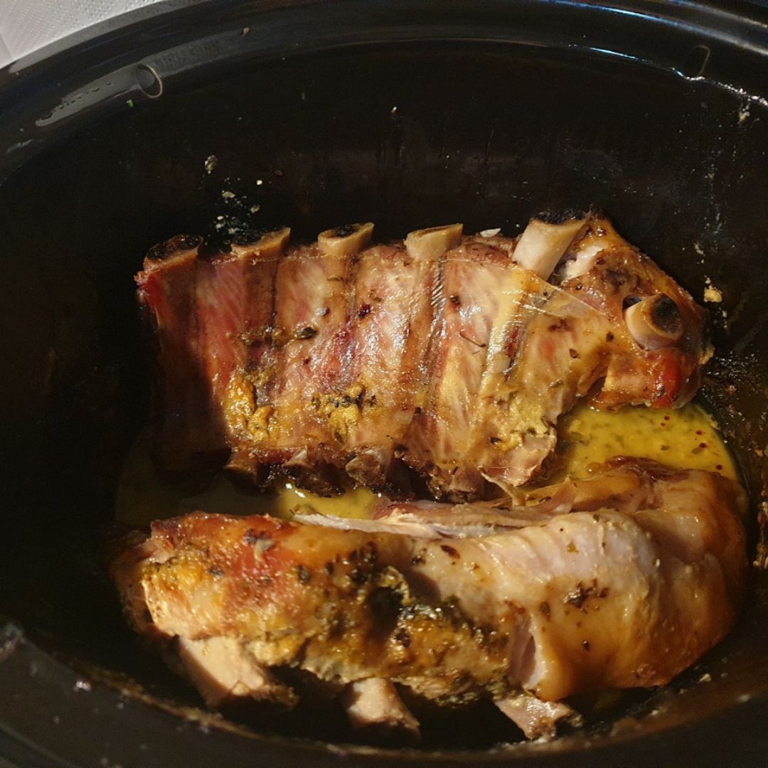 Costillas a la mostaza Costillas a la mostaza