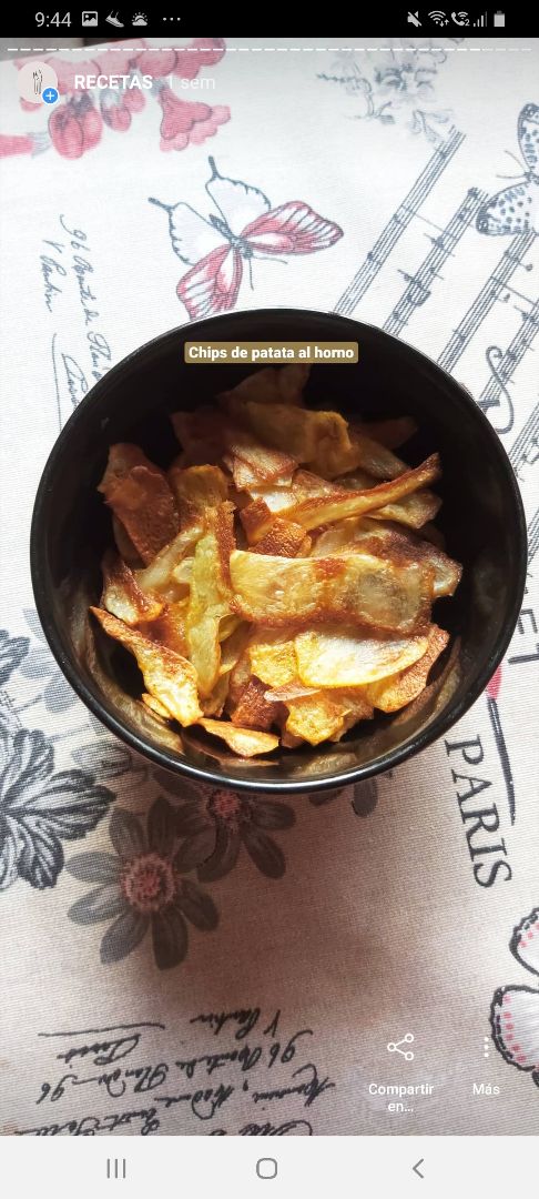 Chips de patata healthy Chips de patata healthy