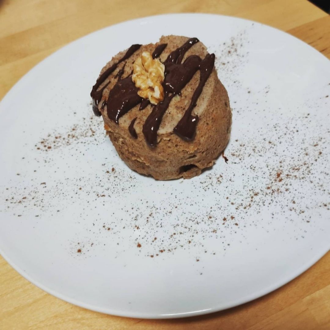 MUGCAKE DE PLÁTANO (en 2.30 min al microondas) MUGCAKE DE PLÁTANO (en 2.30 min al microondas)