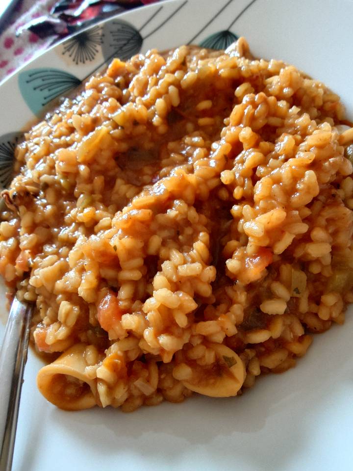 Arroz con calamares Arroz con calamares