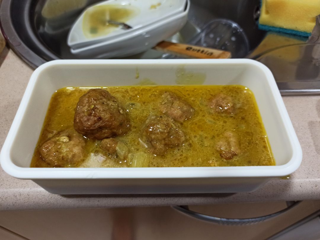 Albóndigas al curry Albóndigas al curry