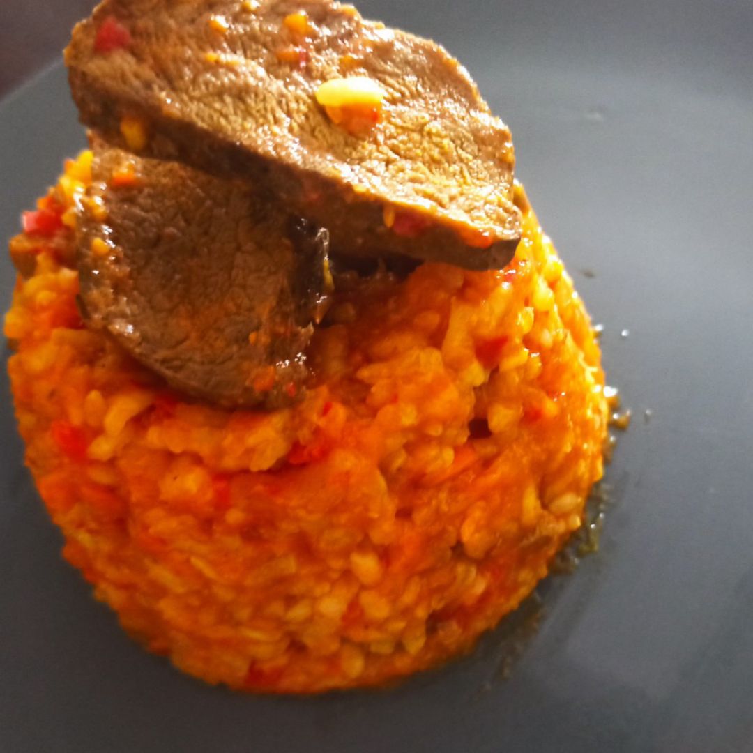 Arroz meloso con solomillo Arroz meloso con solomillo