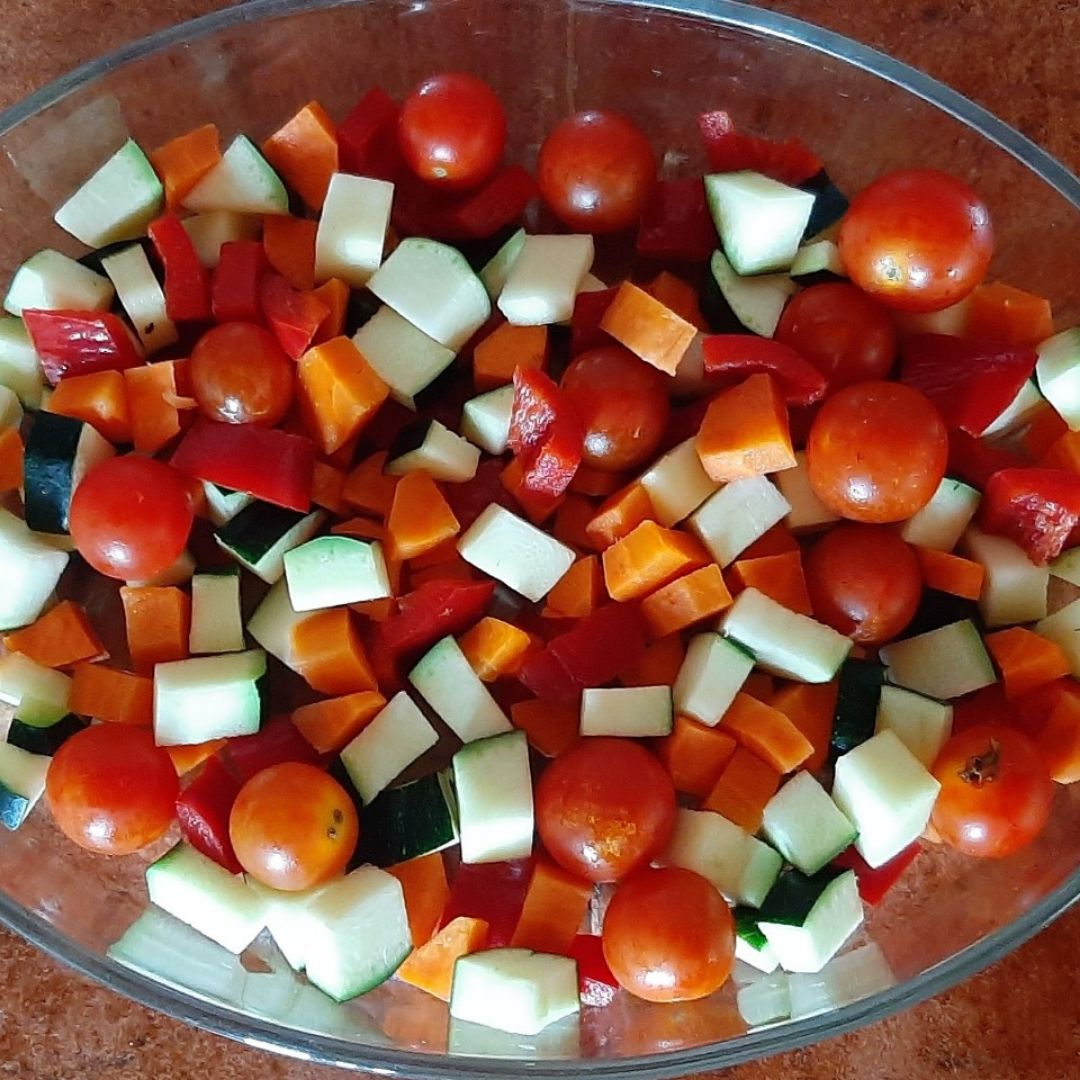 🍜pasta con verduras al horno🍜 Paso 1 🍜pasta con verduras al horno🍜 Paso 1