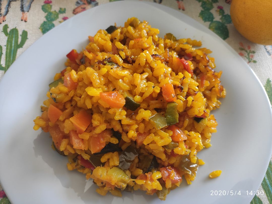 Arroz con verduras Arroz con verduras