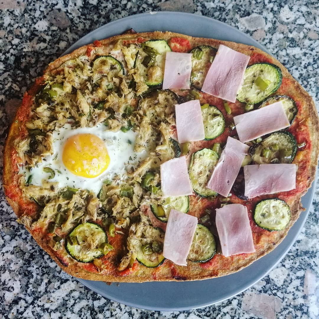 Pizza de quinoa Pizza de quinoa