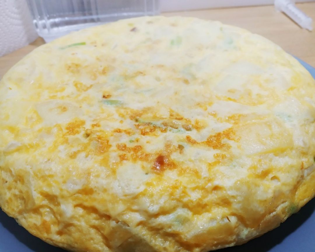 Tortilla de patatas y calabacín Tortilla de patatas y calabacín